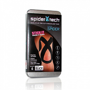 SpiderTech Upper Knee Spider Black 6 шт.